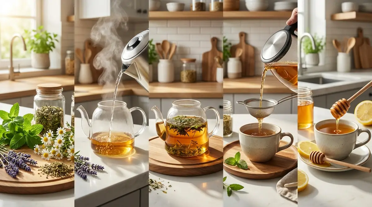 ハーブティーの基本の作り方【5ステップで完成】