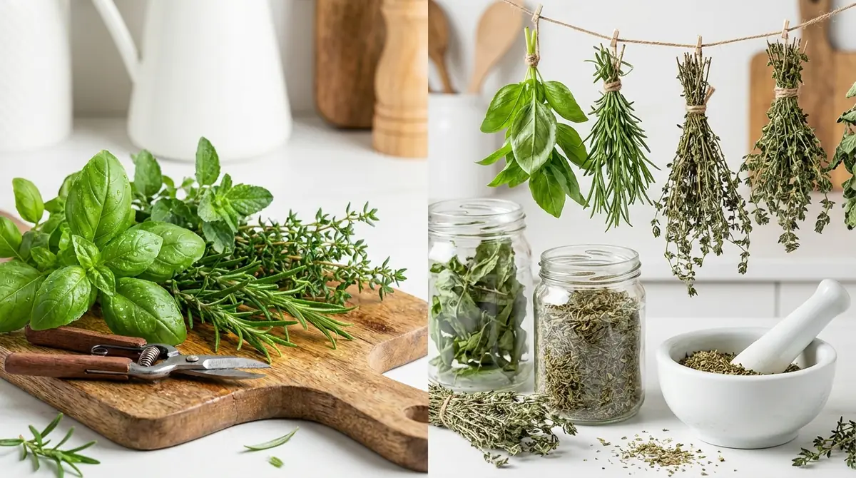 フレッシュハーブとドライハーブの違い｜作り方で変わるポイント