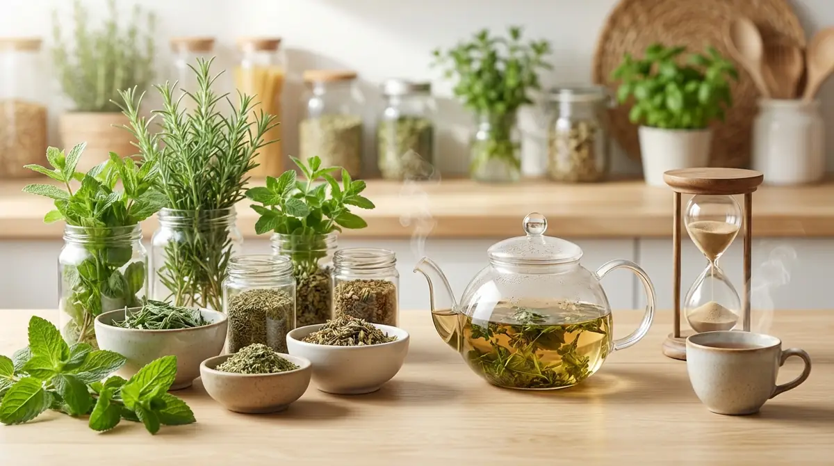 【早見表】ハーブの種類別・最適な蒸らし時間一覧