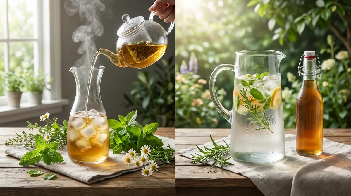 アイスハーブティーの入れ方【急冷式・水出し式】