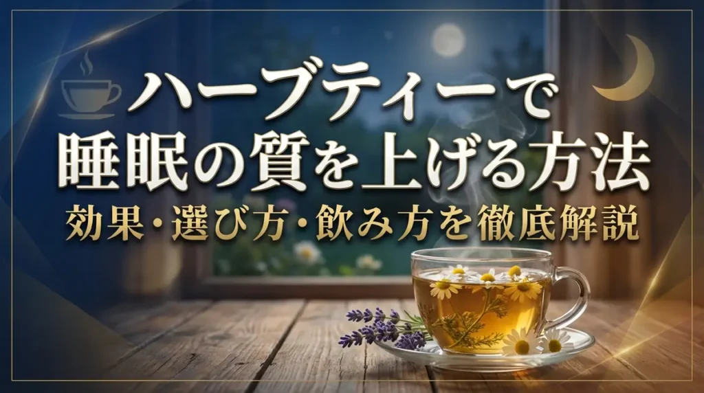 ハーブティーで睡眠の質を上げる方法｜効果・選び方・飲み方を徹底解説
