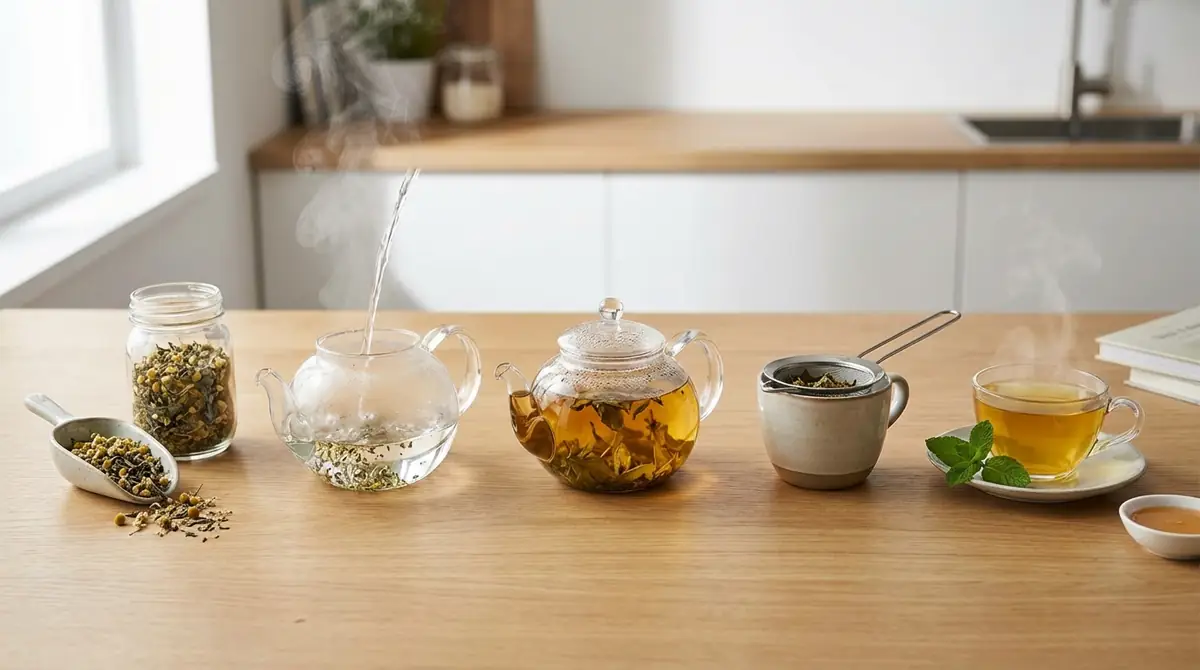 ハーブティーを茶葉で美味しく淹れる5ステップ