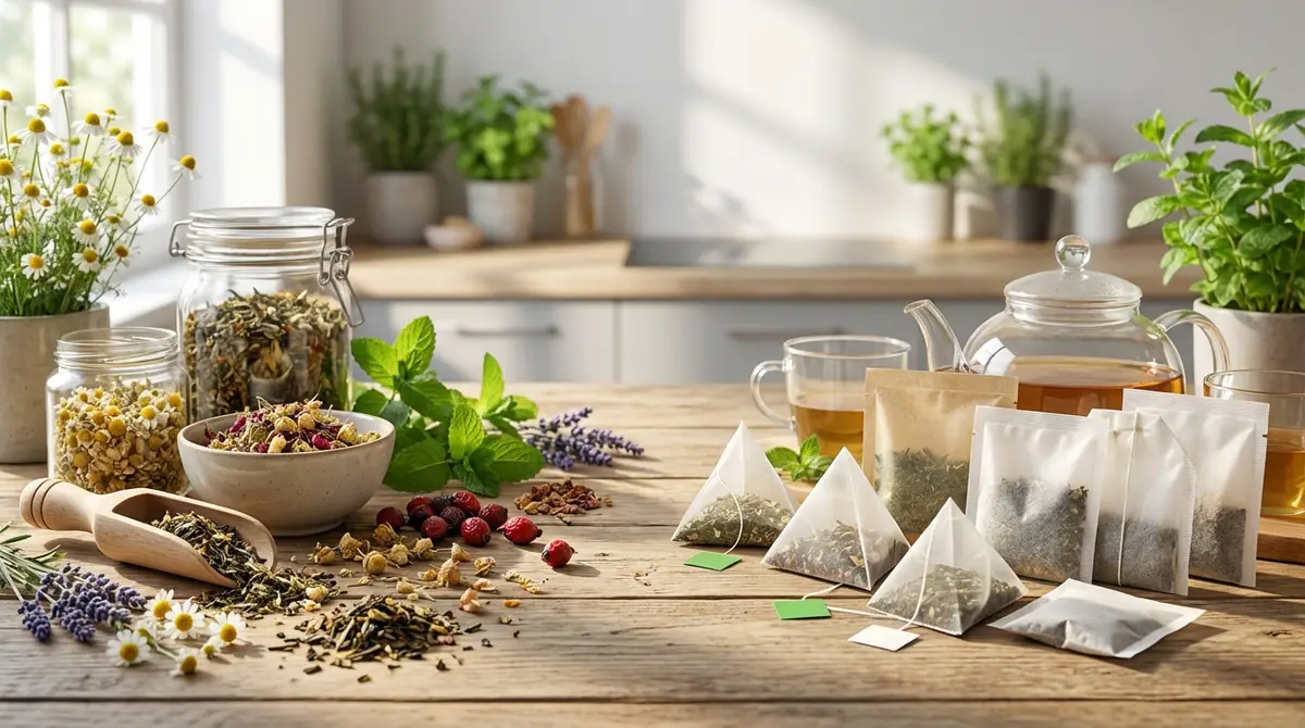 ハーブティーの茶葉とティーバッグの違い|茶葉を選ぶ3つのメリット