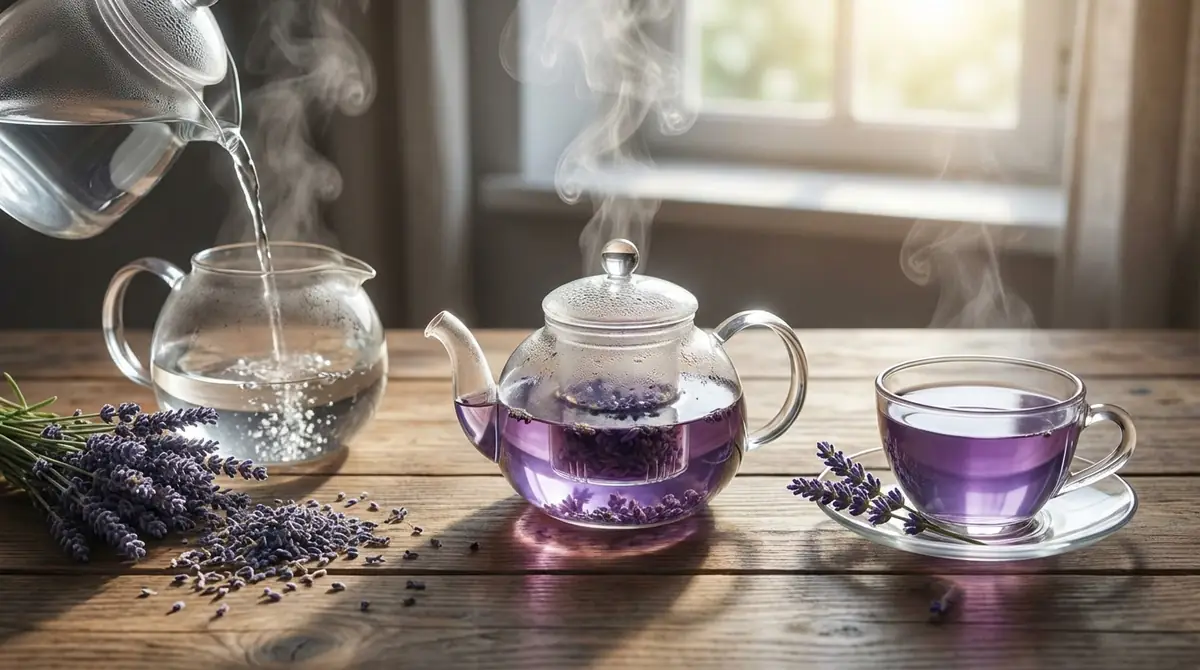 ラベンダーハーブティーの美味しい淹れ方【基本3ステップ】
