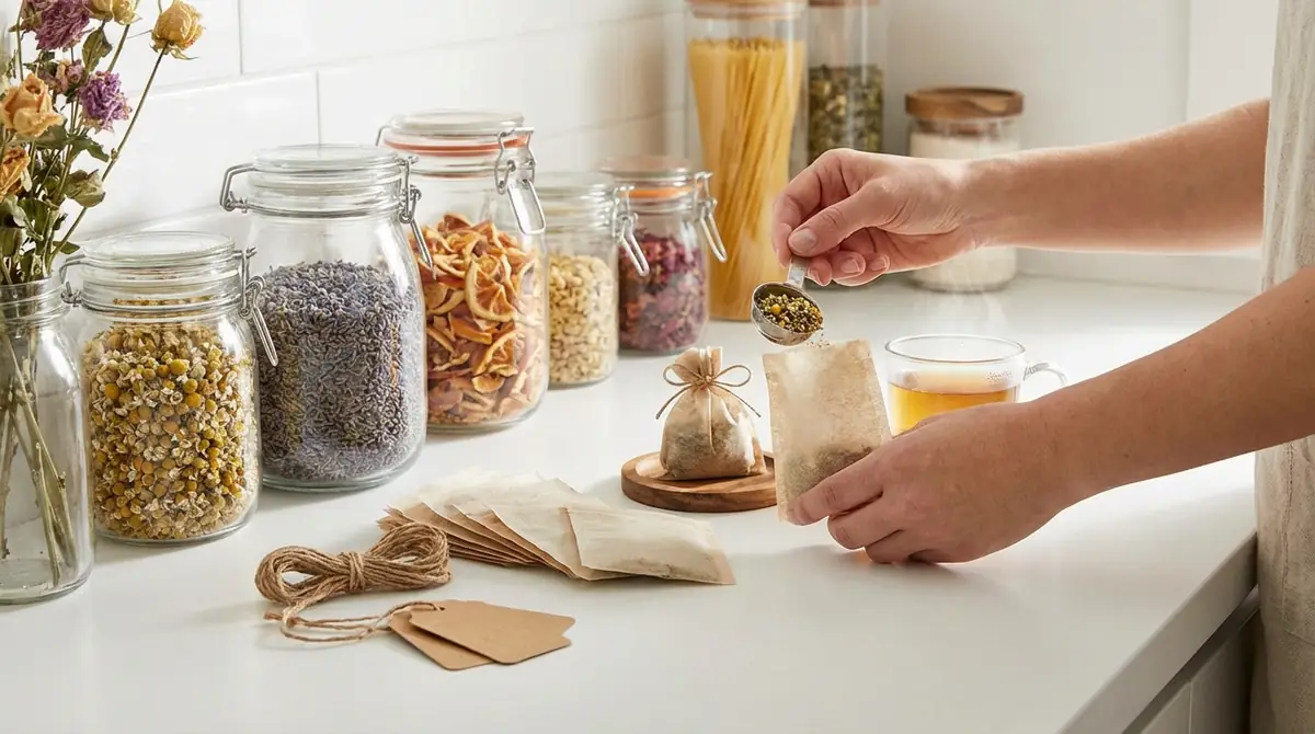 オリジナルハーブティーパックを自作する方法
