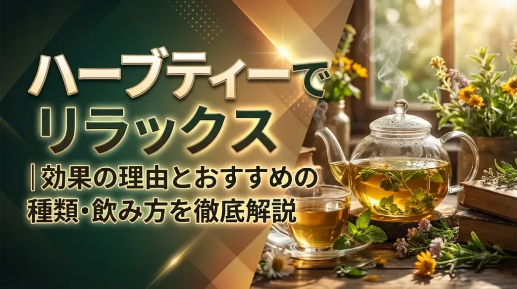 ハーブティーでリラックス｜効果の理由とおすすめの種類・飲み方を徹底解説
