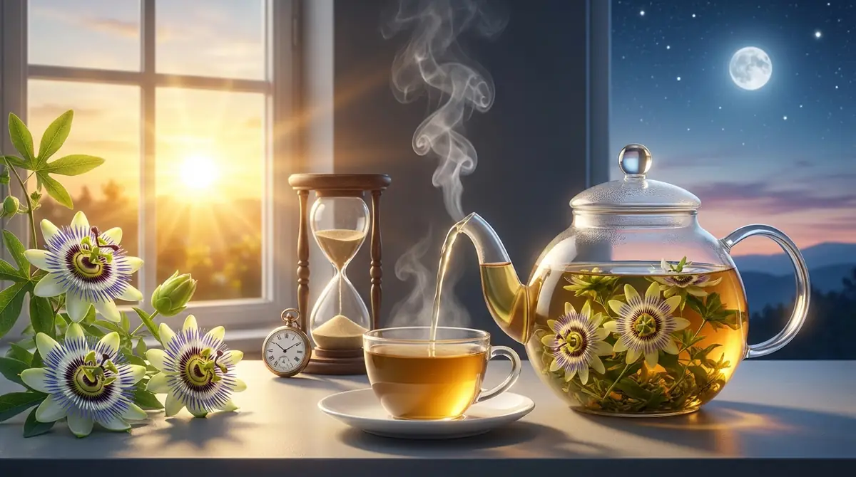 パッションフラワーハーブティーの効果を高める飲むタイミング
