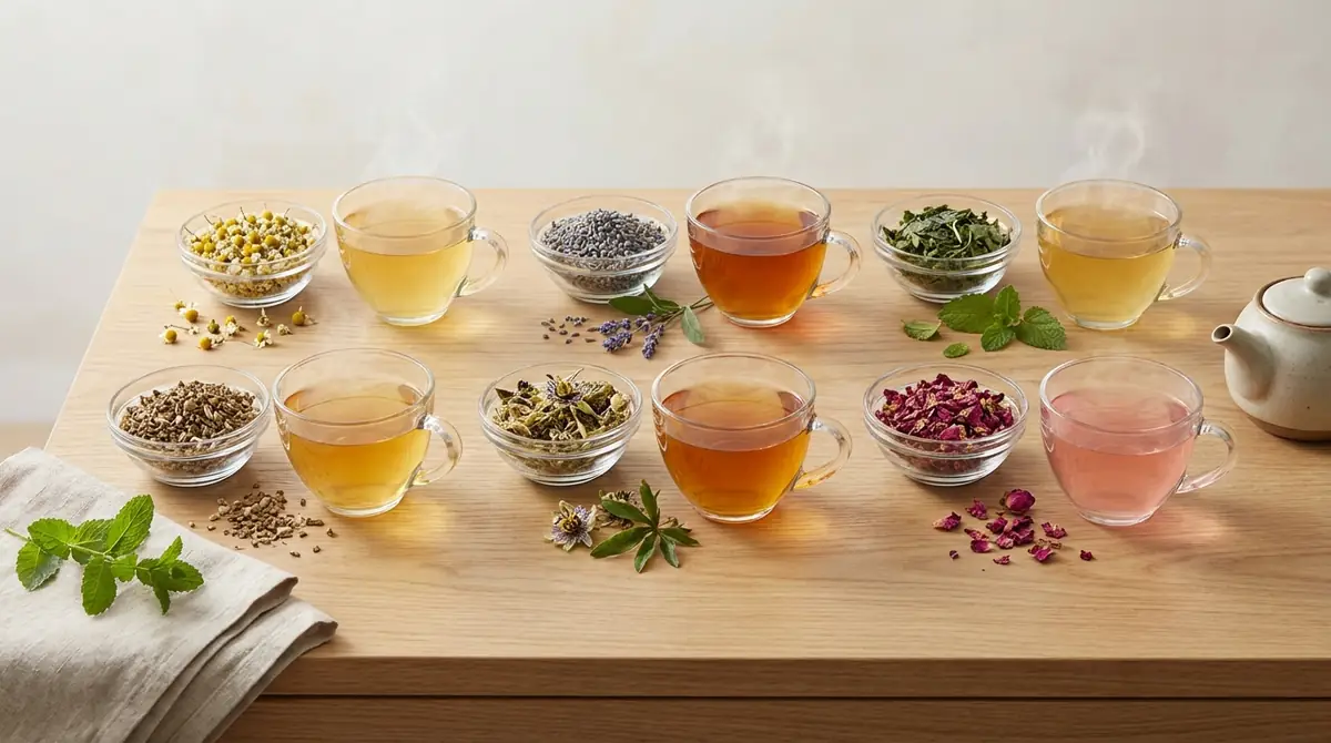 リラックス効果の高いハーブティー7種｜特徴・味・香りを比較
