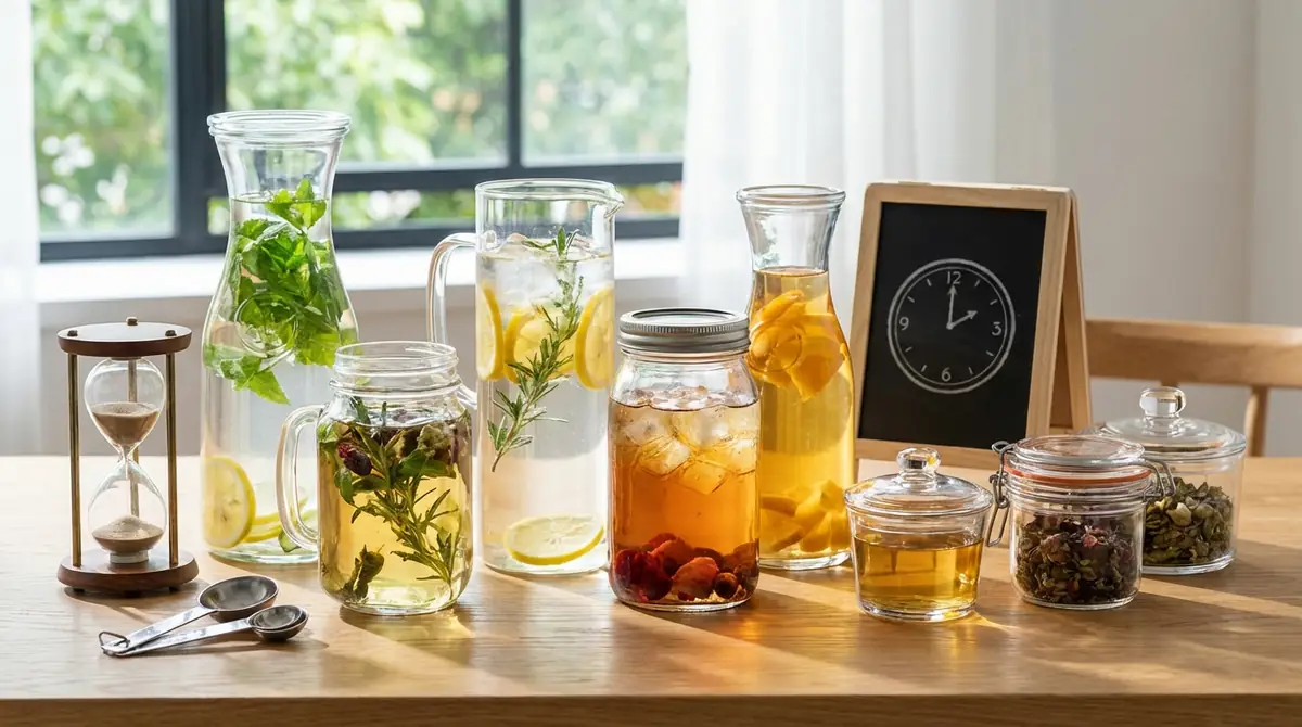 水出しハーブティーの時間・分量・日持ち【早見表】