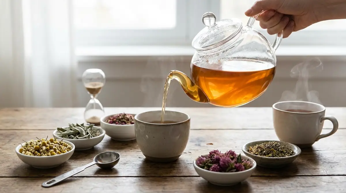 更年期ハーブティーの効果を高める飲み方|淹れ方・タイミング・量