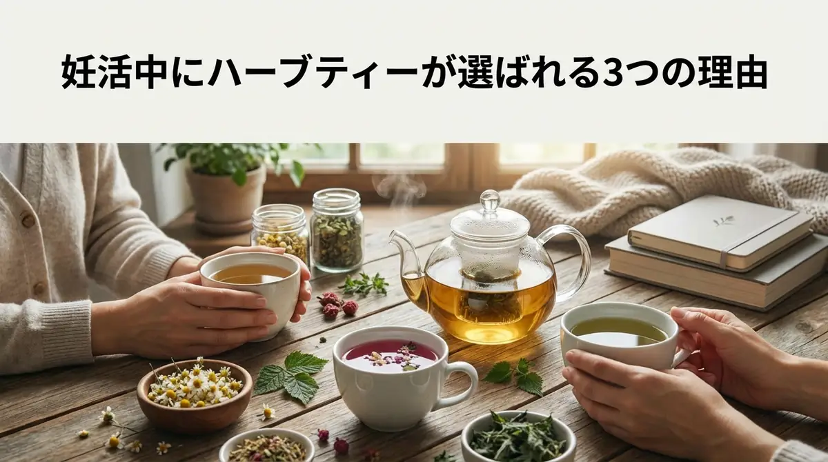 妊活中にハーブティーが選ばれる3つの理由