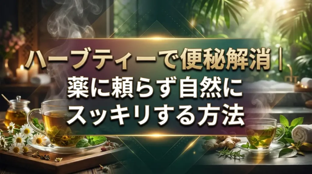 ハーブティーで便秘解消｜薬に頼らず自然にスッキリする方法
