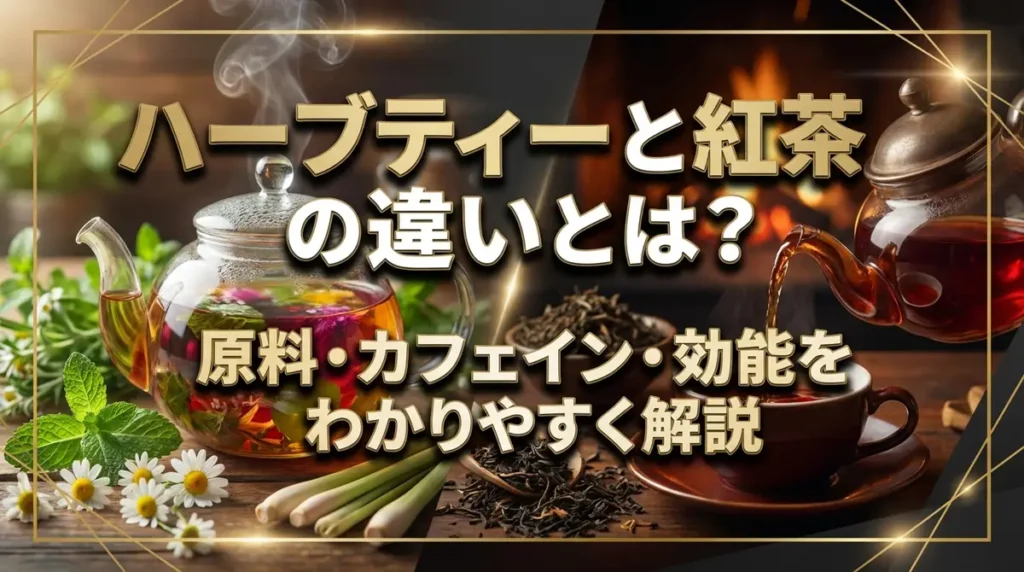 ハーブティーと紅茶の違いとは？原料・カフェイン・効能をわかりやすく解説
