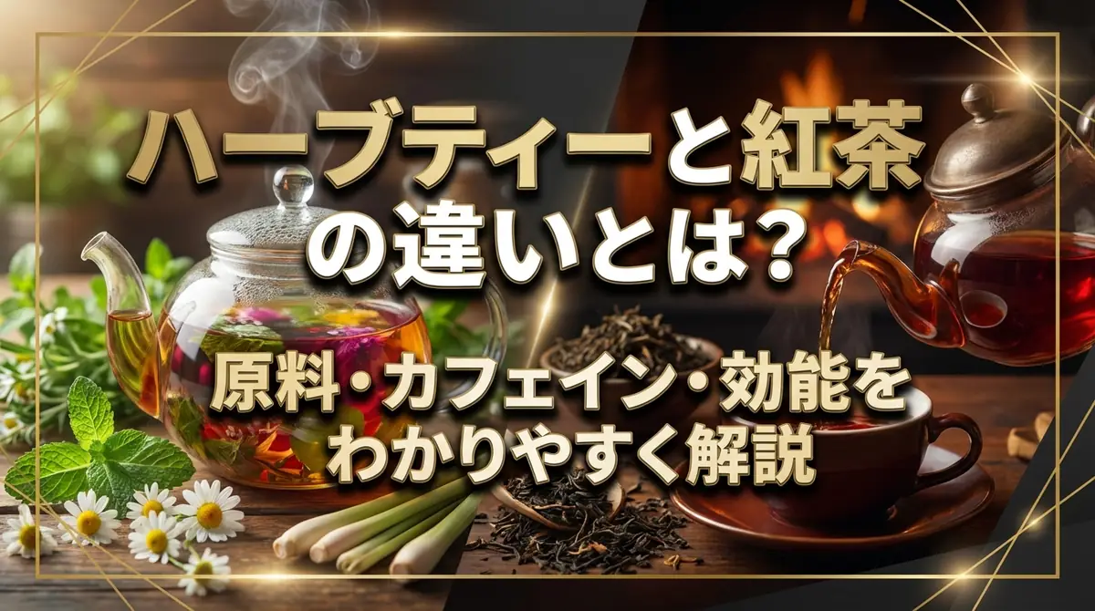 ハーブティーと紅茶の違いとは？原料・カフェイン・効能をわかりやすく解説