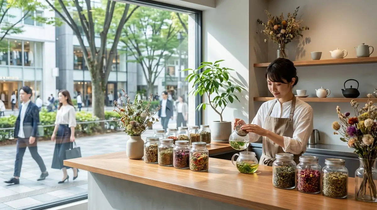 表参道エリアのハーブティー店の特徴