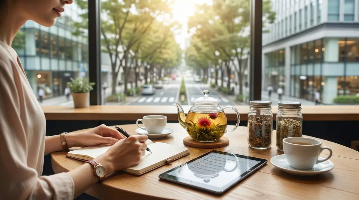 表参道ハーブティー店の訪問前チェックリスト