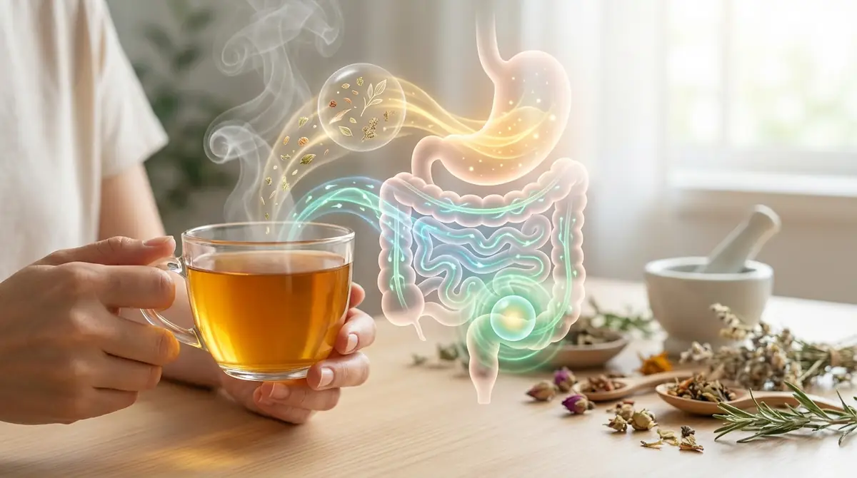 ハーブティーが胃腸に効く3つのメカニズム
