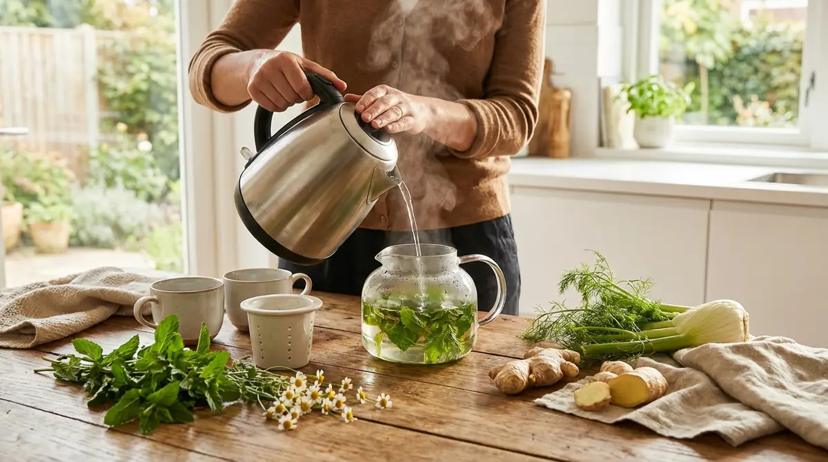 胃腸ケアに効果的なハーブティーの淹れ方