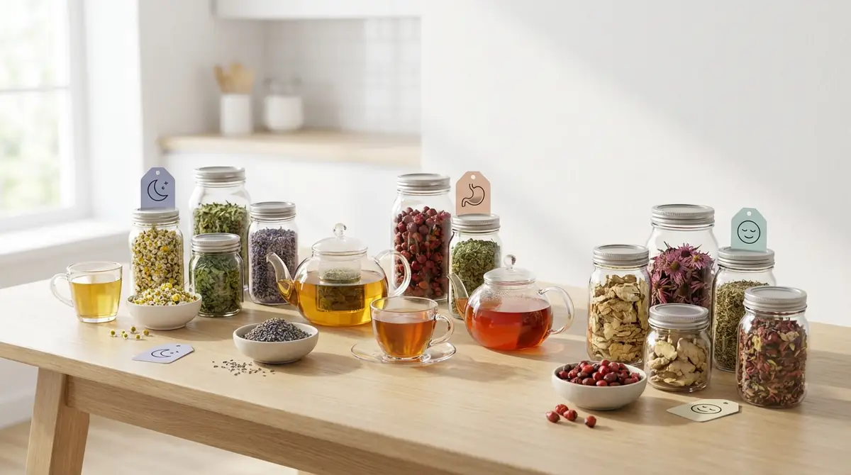 【目的別早見表】悩みに合うハーブティーの種類一覧