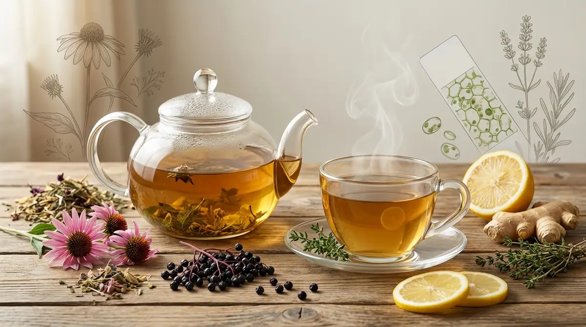 なぜハーブティーは風邪に効くのか?メカニズムを解説