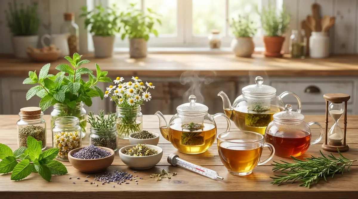 ハーブの種類別|最適な飲み方と温度・蒸らし時間一覧