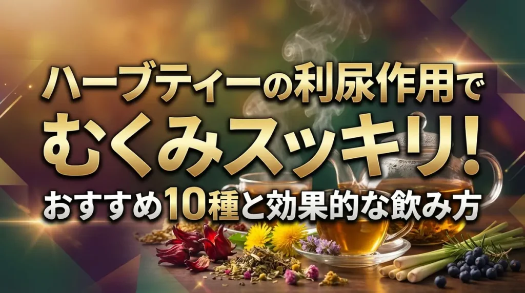 ハーブティーの利尿作用でむくみスッキリ！おすすめ10種と効果的な飲み方