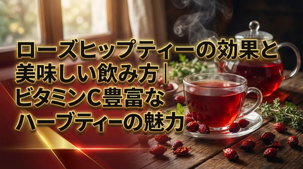 ローズヒップティーの効果と美味しい飲み方|ビタミンC豊富なハーブティーの魅力