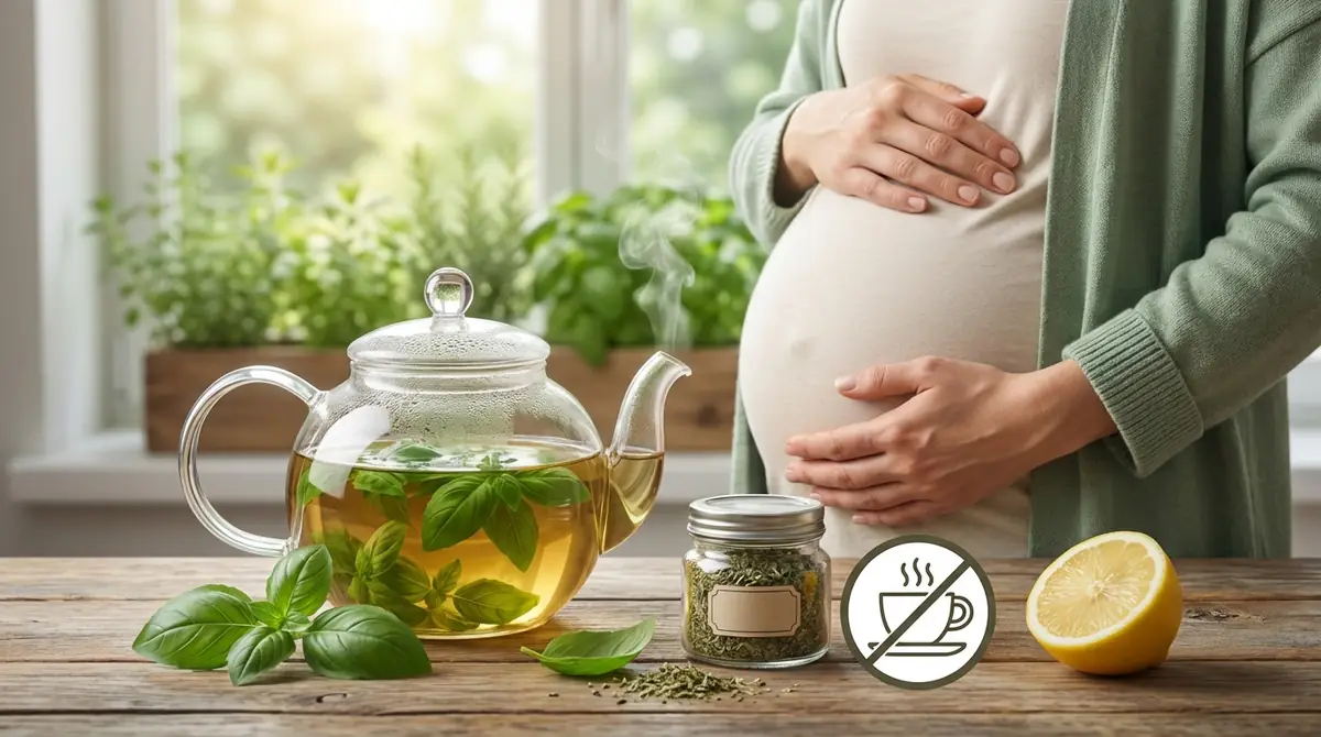 バジルティーの注意点|カフェイン・妊娠中・副作用について