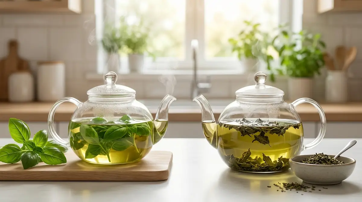 バジルティーの作り方|生葉・乾燥葉別の淹れ方