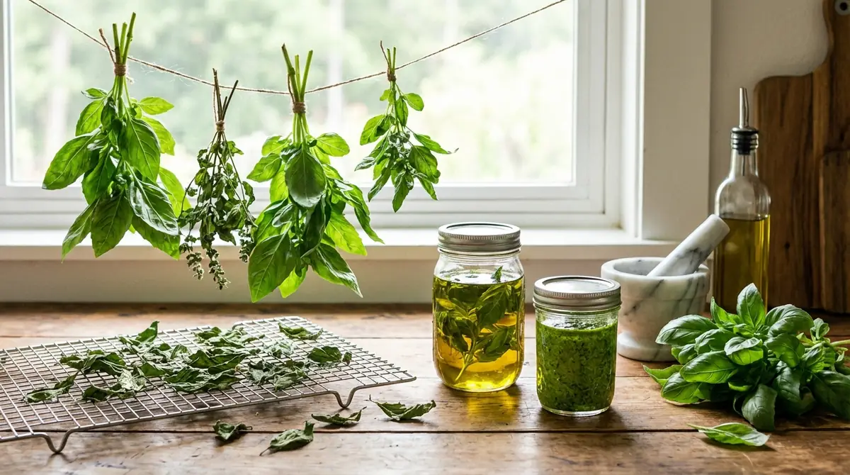 余ったバジルを活用!乾燥・保存の方法