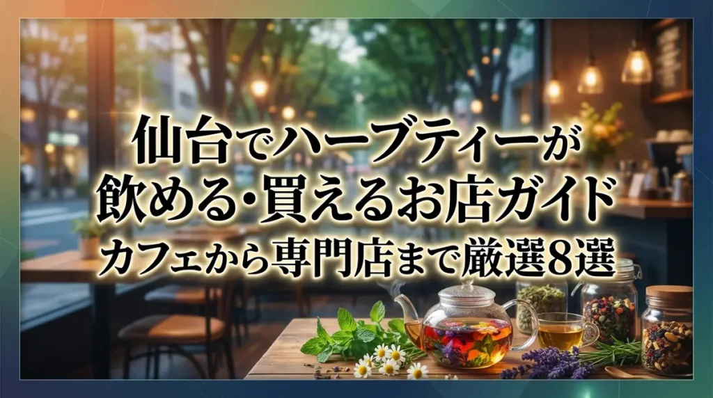 仙台でハーブティーが飲める・買えるお店ガイド｜カフェから専門店まで厳選8選