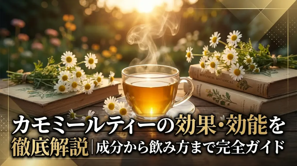 カモミールティーの効果・効能を徹底解説｜成分から飲み方まで完全ガイド